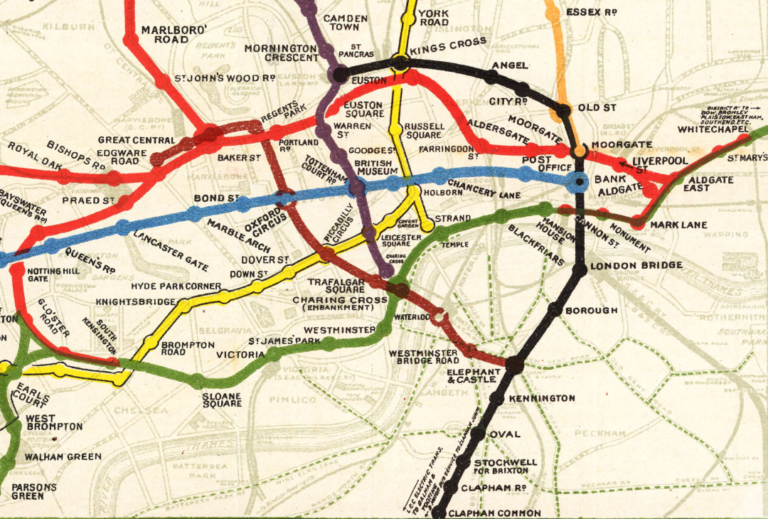 Early London Tube Map
