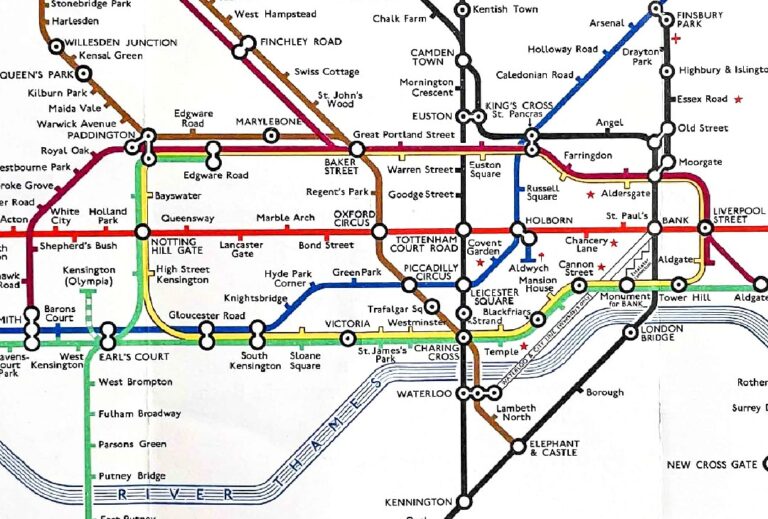 Paul Garbutt Map London Underground 1966