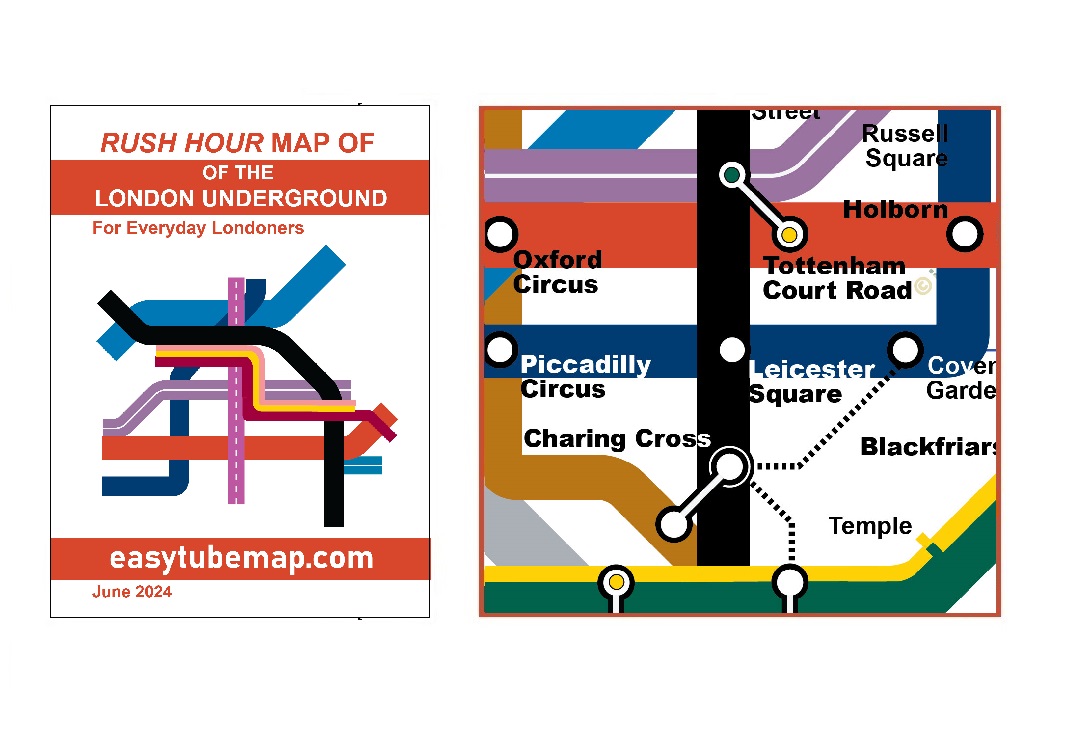 Rush Hour Tube Map of London pdf