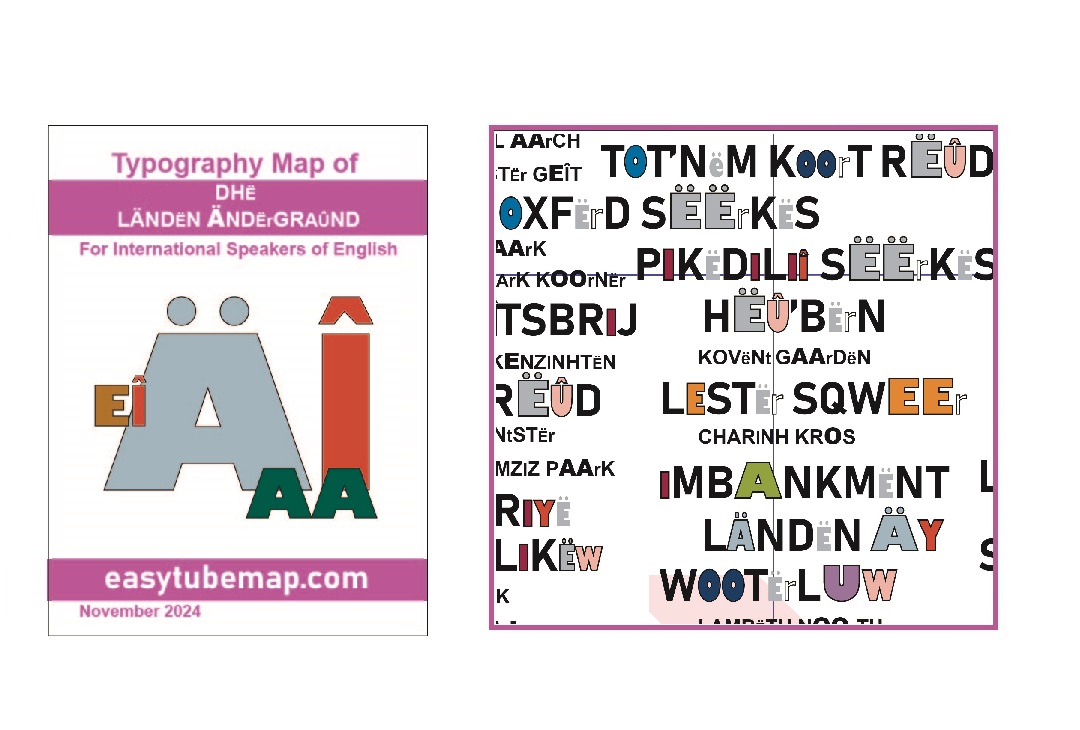 Phonemic Tube Map London Underground