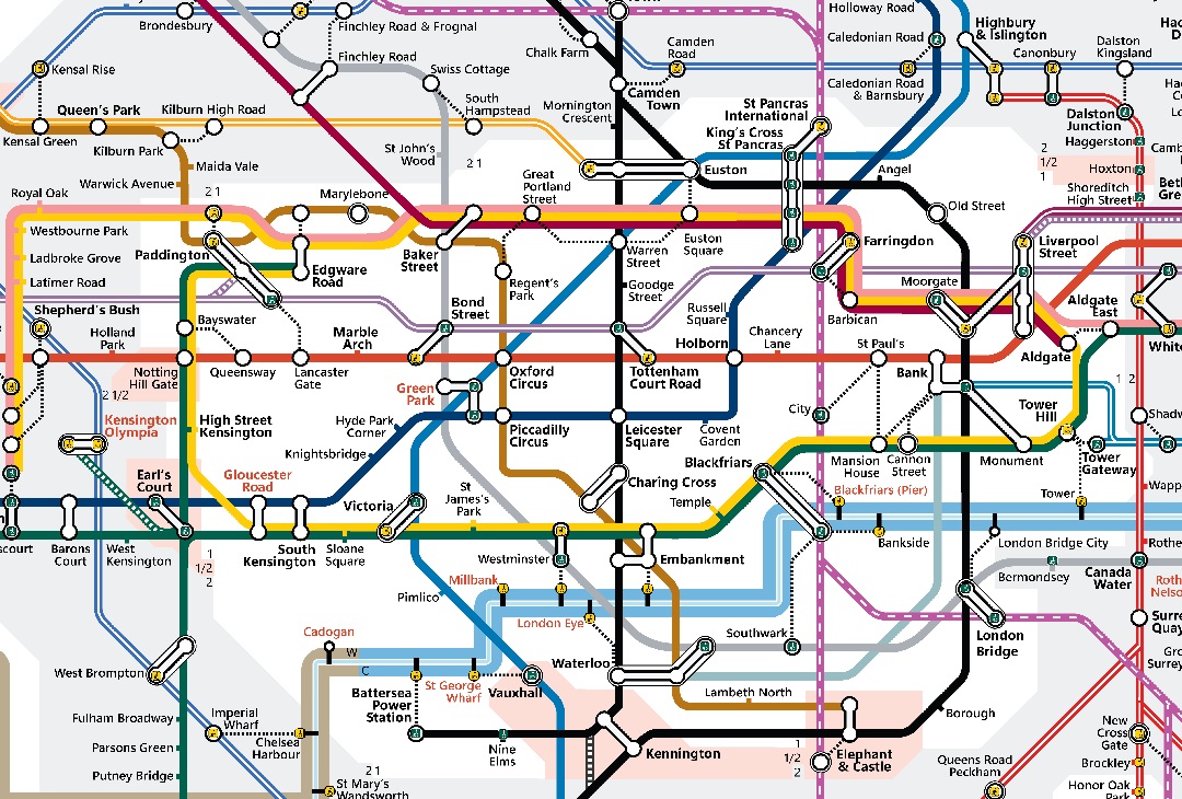 Easy To Read Tube Map London 2025