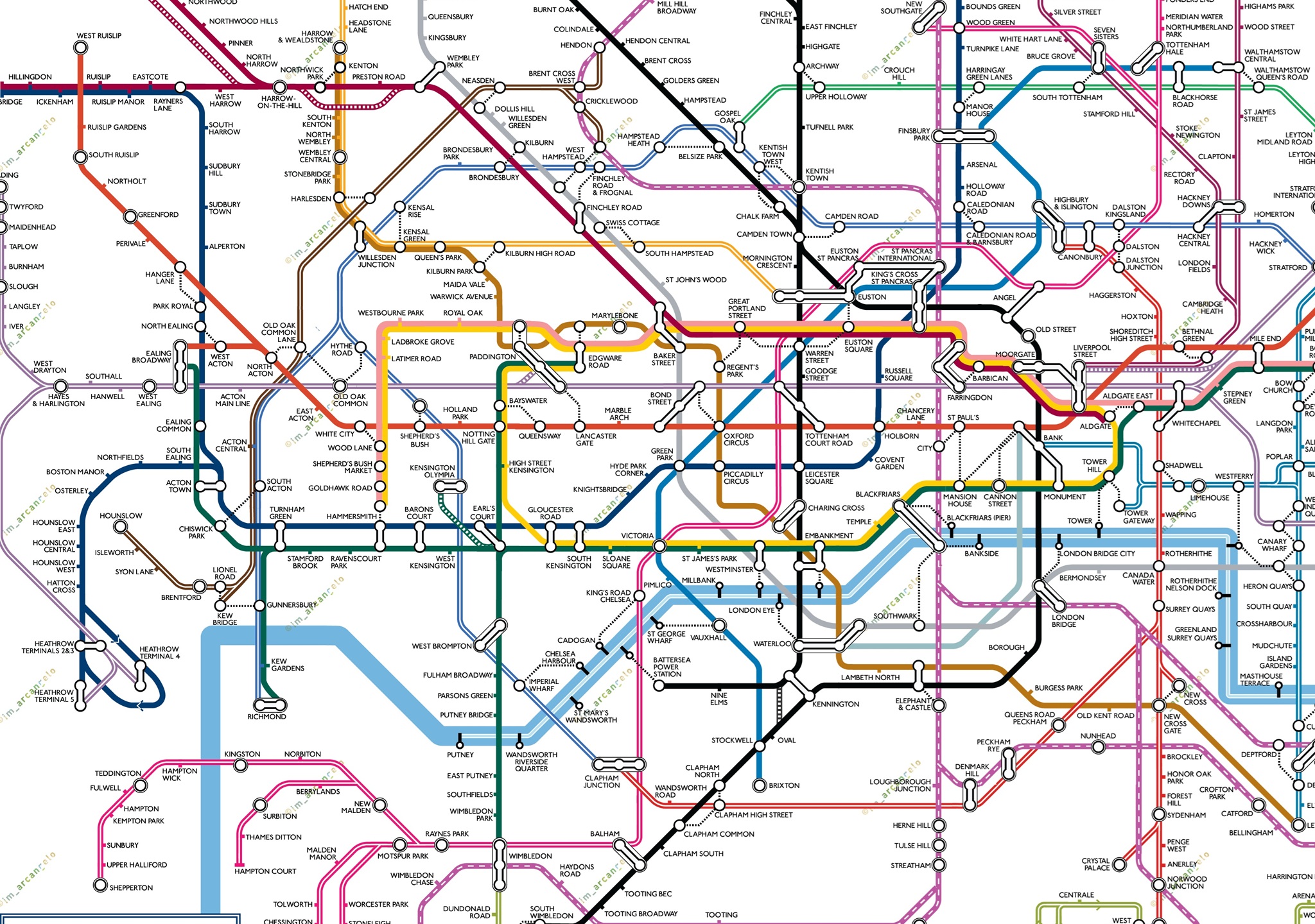 Easy London Tube Map 2025 Easy London Tube Map 2025