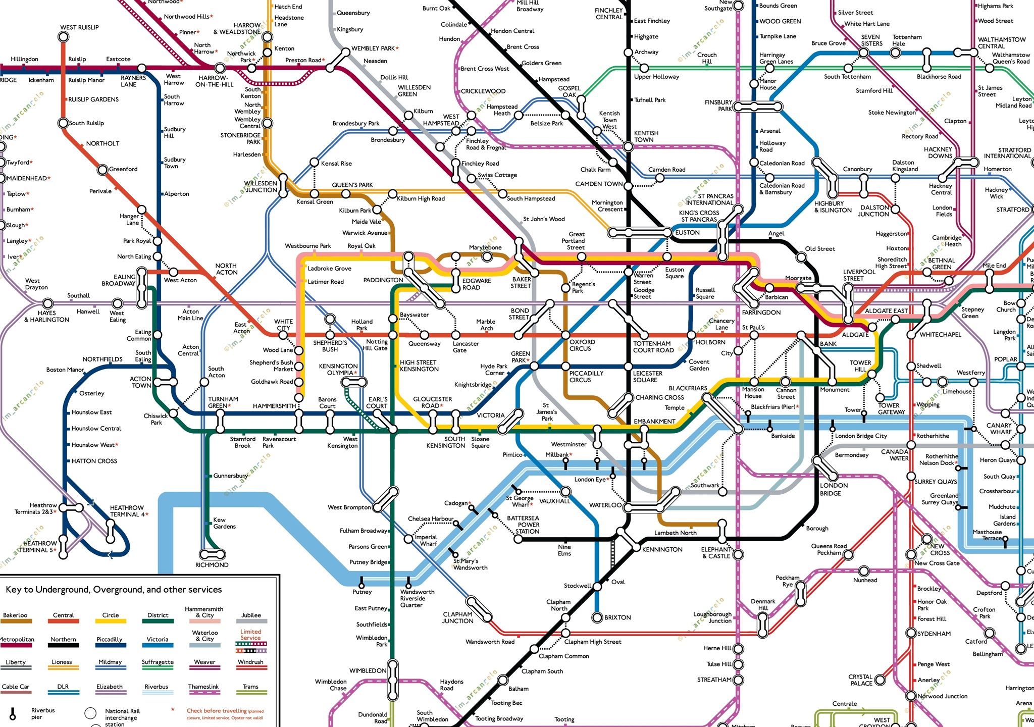 Easy London Tube Map 2025 Easy London Tube Map 2025