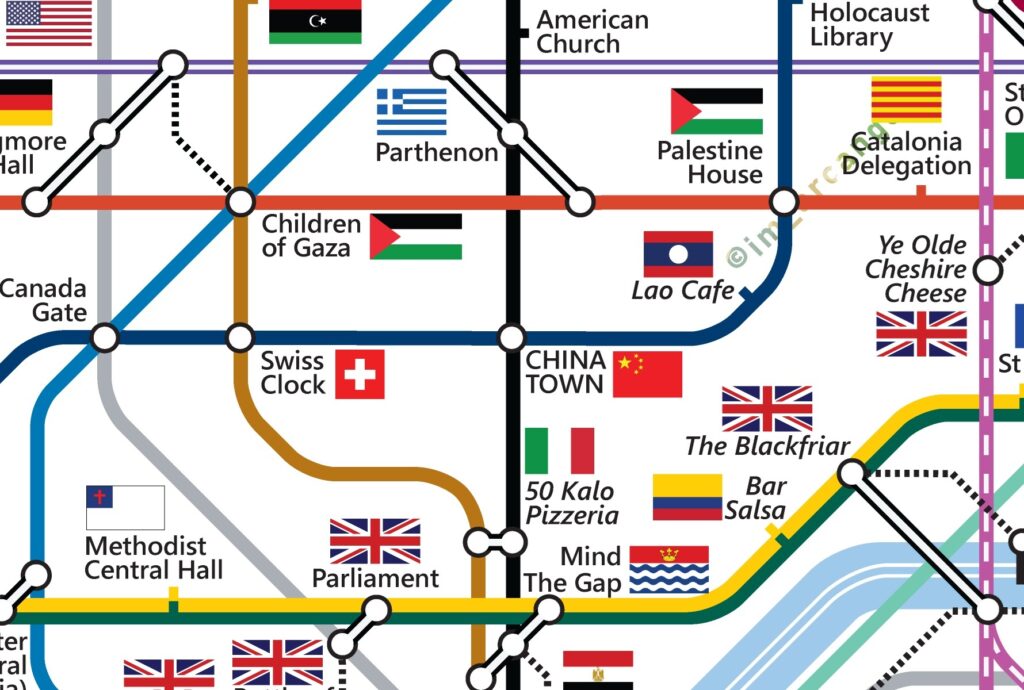 World Map of the London Underground